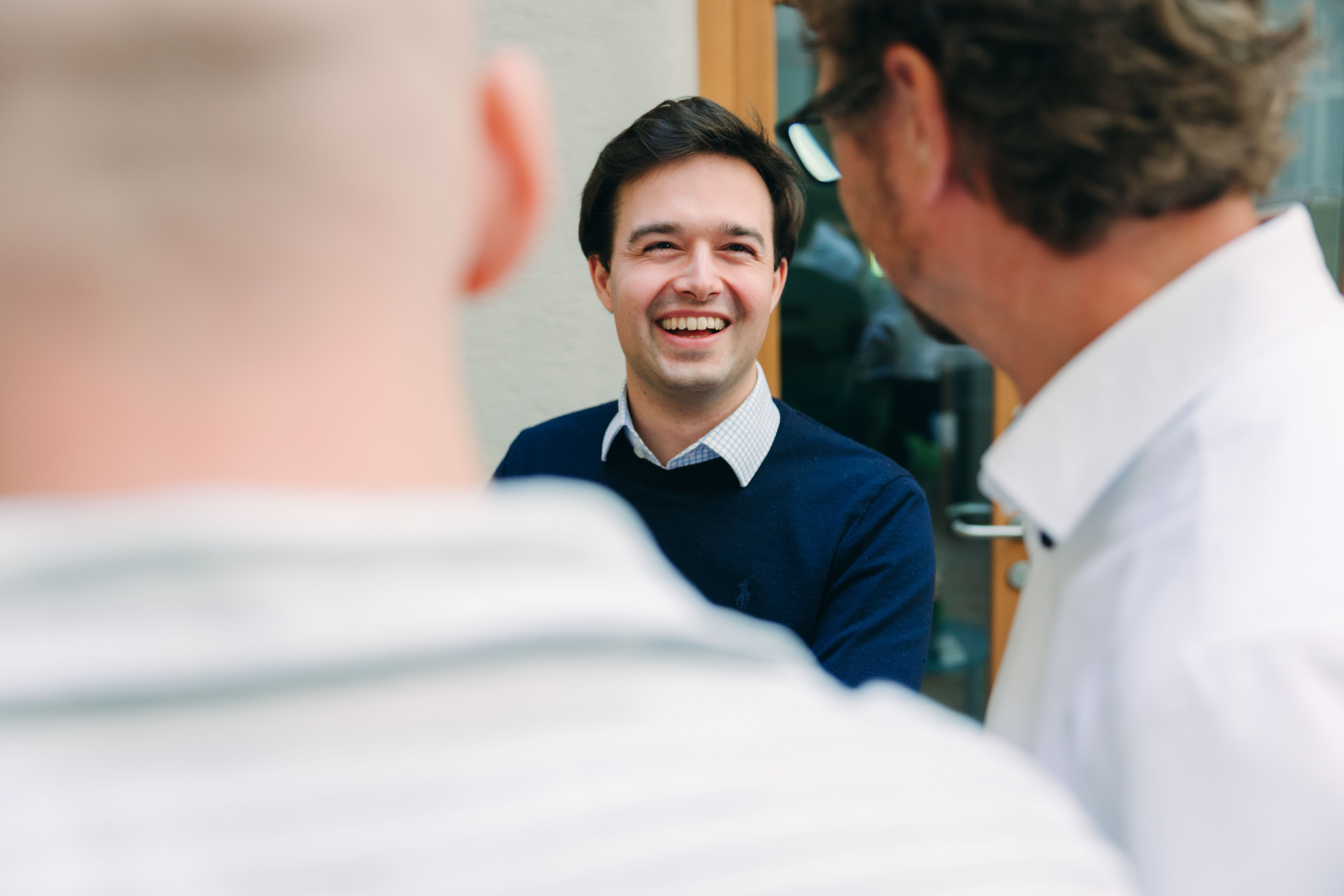 Picture of a laughing man
